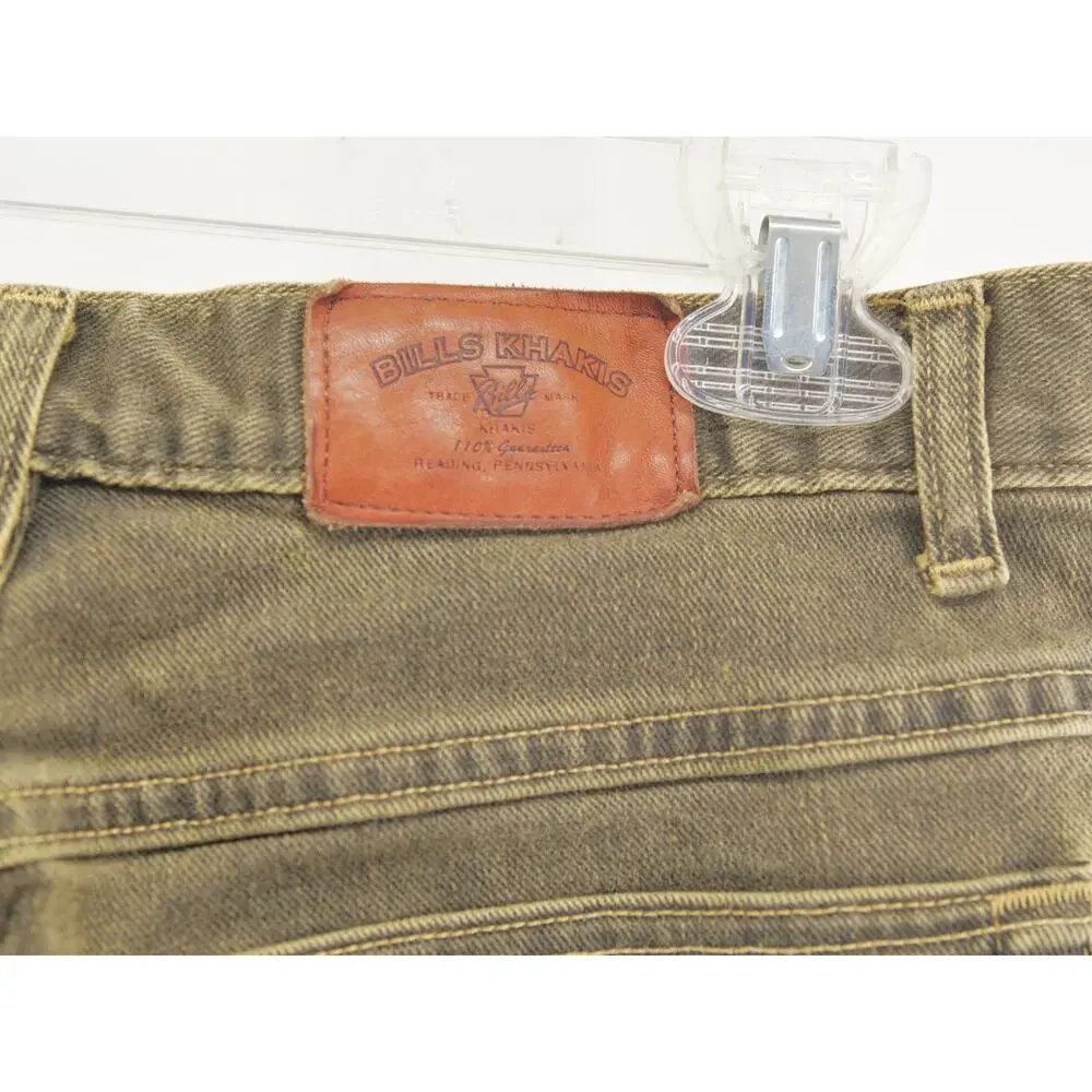 BILLS KHAKIS Men's 32x30 Olive Green Khaki Pants Made in USA Stretch Chino